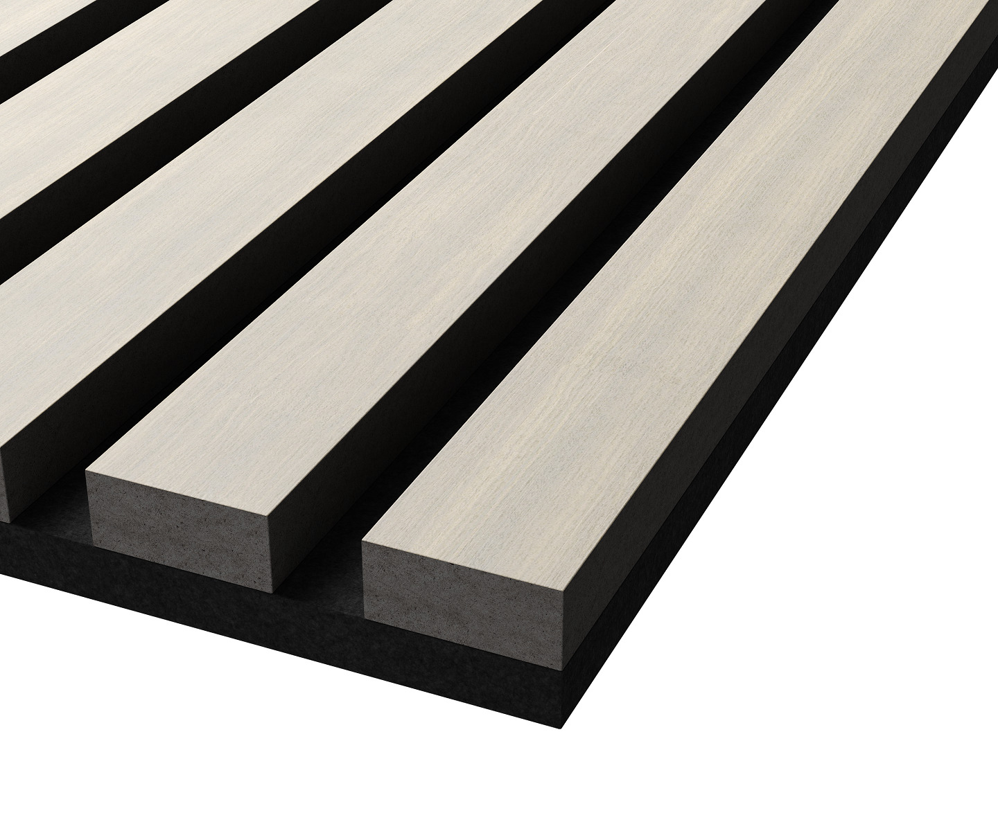 МДФ стеновая панель акустическая Cosca Decor Монако Дуб Клэр Светлый черный войлок 600×600×21